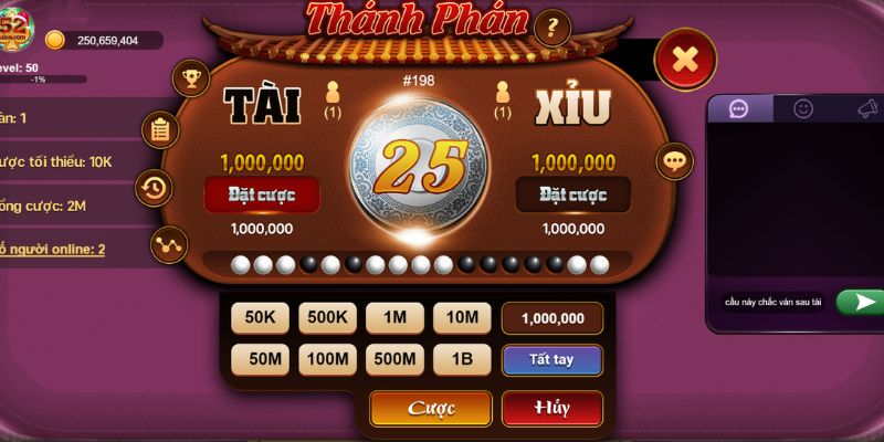 Nơi chơi game tài xỉu rút tiền mặt uy tín